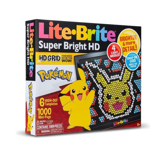 ⭐️ New Lite Brite Super Bright HD Pokemon Edition Pikachu - Picture 1 of 5